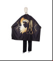 PEINADOR NEGRO CUELLO NEOPRENO TIJERA PEINE