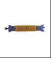 BIGUDI PLASTICO CON VELCRO Nº 6 AZUL